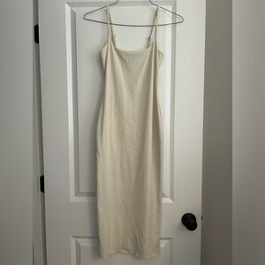 Open Edit NWT Elegant Cream Midi Dress